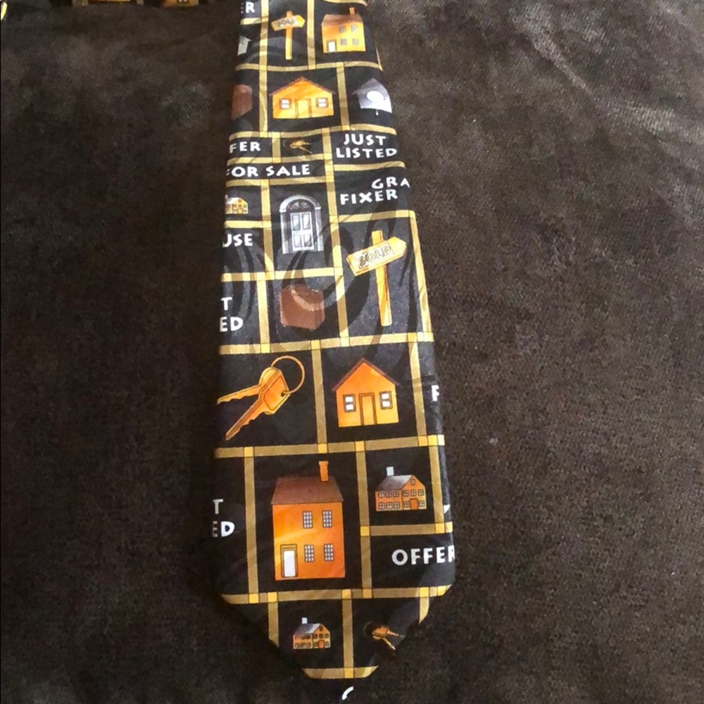 Real Estate theme Neck Tie